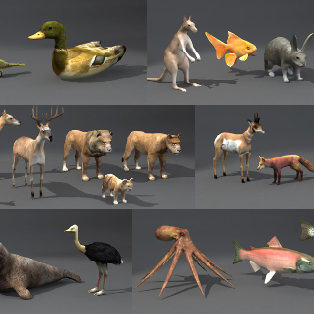 Cgcreators Dosch 3d Lo Poly Animals